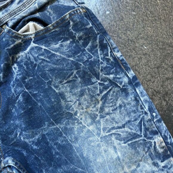 Huntington Acid Wash Style Men’s Jeans Size 33x30.5 Skinny Fit High Rise Denim - Picture 3 of 14